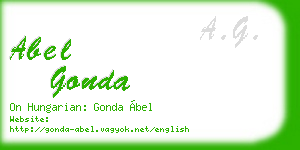 abel gonda business card